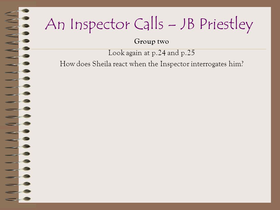 J.B. Priestley’s play `An Inspector Calls` Essay Sample